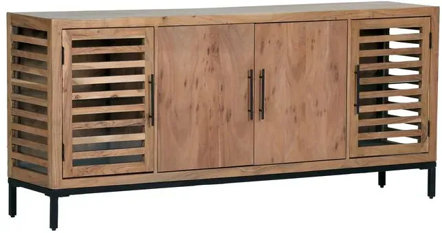 Gutmann Factory Sideboard Showcase Holz Braun Akazie
