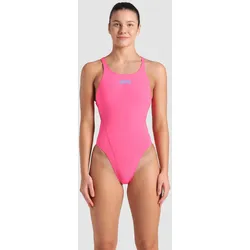 Team Badeanzug Damen Swim-Tech Einfarbig - Shocking Pink-blue River - 34