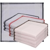 Betz Taschentuch Betz Herrentaschentücher LEO 4 40x40 cm, (Set, 12-St), 100% Baumwolle weiß