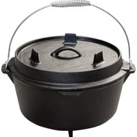 BlueCraft Dutch Oven | Feuertopf 6 qt mit Füßen Schmor-Topf