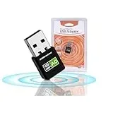 calonny 600Mbps USB WiFi Adapter mit Kostenlosem Treiber, Dual Band 2.4/5GHz Wireless Netzwerkadapter, Mini WiFi Empfänger für PC/Laptop/Desktop, Unterstützt Windows 11/10/8.1/8/7