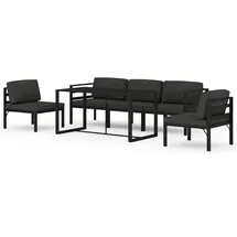 vidaXL Garten-Lounge-Set 6-tlg. anthrazit