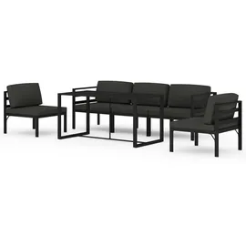 vidaXL Garten-Lounge-Set 6-tlg. anthrazit