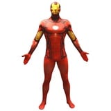 Morphsuits Offizielles Iron Man Basic Kostüm, Marvel Ganzkörperanzug - M (150cm-162cm)