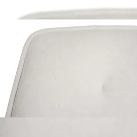 Mendler 2er-Set Esszimmerstuhl HWC-L80, Küchenstuhl Polsterstuhl Stuhl mit Armlehne, drehbar, Metall Stoff/Textil ~ creme-beige