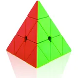 Cooja Zauberwürfel Pyraminx 3x3, Speed Cube Pyramide Magischer Würfel Speedcube, Schnelles Glattdrehen Robust Spielzeug Geschenk für Jungen Mädchen