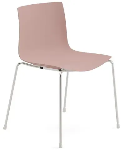 Arper Stuhl Catifa 46 einfarbig Vierfuß Chrom