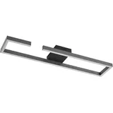 LUCANDE Yvor 100 cm, schwarz, Aluminium - Schwarz
