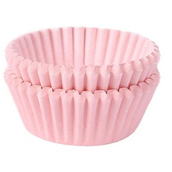 Miss Bakery’s House Muffinform Mini Muffinförmchen, (Rosa 200-tlg), kleine Papierbackförmchen für Mini-Cupcakes und Minimuffins rosa