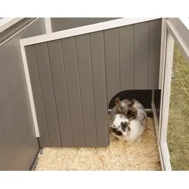 Kerbl Kaninchenstall Samy 116 x 57 x 82 cm grau/weiß