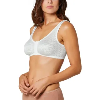 MEDOSAN Soft-BH | Größe 95 | weiß | Relax-BH ohne Bügel | Schlaf-BH | Entlastungs-BH | mit Frontverschluss - 1 Stück (1er Pack)
