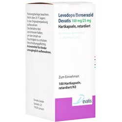 LEVODOPA/Benserazid Devatis 100mg/25mg Retardkaps. 100 St