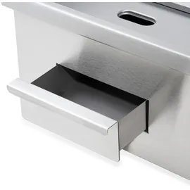 Vertes Grillplatte Plancha 3000W 55x35cm silberfarben