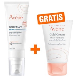 Avene Tolerance Hydra-10 Feuchtigkeitscreme 40 ml + gratis Cold Cream Intensiv Handcreme 50 ml