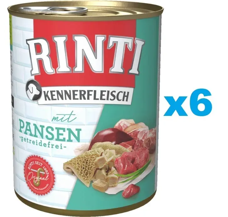 RINTI Kennerfleisch mit Pansen 6x800g