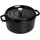 Staub Cocotte 24 cm rund schwarz