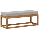 vidaXL Hocker Bank 115 x 43 x 37 cm Grau