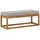 vidaXL Hocker Bank 115 x 43 x 37 cm Grau