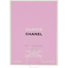 Chanel Chance Eau Tendre Eau de Toilette Nachfüllung 3 x 20 ml