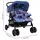 vidaXL Geschwisterwagen marineblau 10344
