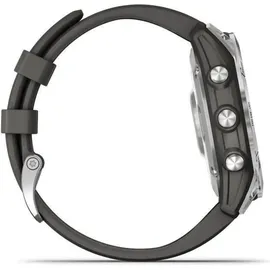 Garmin Fenix 7 Standard silber mit graphitfarbenem Armband