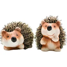 Dekohelden24 Dekofigur Igel 15 x 8 x 8 cm Braun