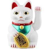 Freak Scene Glückskatze - Maneki-Neko - Winkekatze - 13 cm - weiß