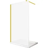 Buylando Glaswerk Westfalen - LiLy 80x200 cm Walk in Duschwand Satiniert Gold