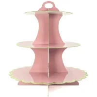 Intirilife Etagere aus Karton in Rosa - Gr.: onesize