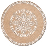 Zeller Present Mandala rund Ø beige