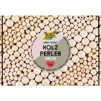 Folia Holzperlen Jumbo-Box 1 kg Bastelperlen naturbraun 2.200 St.