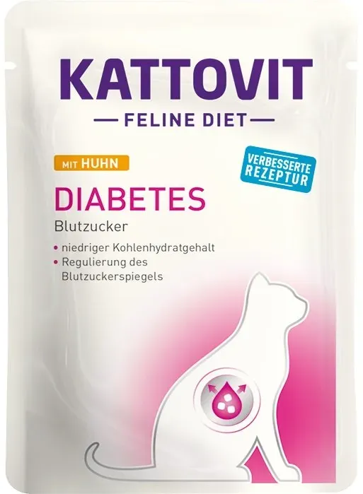 KATTOVIT Feline Diet Diabetes Huhn 85 g