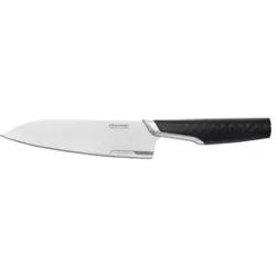 Fiskars Titanium Kochmesser, Innovatives Küchenmesser für eine Vielzahl von Schneideaufgaben, 1 Messer, 16 cm