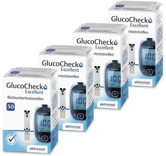 Glucocheck Excellent Teststreifen 4X50 St