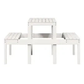 vidaXL Picknicktisch 110x134x75 cm Massivholz Kiefer