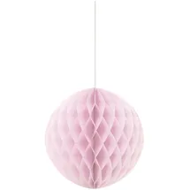 Unique Wabenball aus Seidenpapier 20 cm Hellrosa