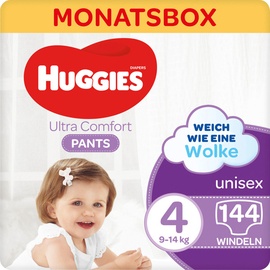 Huggies Baby Pants Ultra Comfort Gr. 4 (9-14 kg), Monatsbox