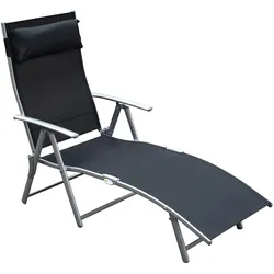 Outsunny Liege Metall, Stoff