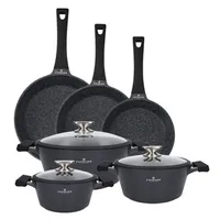ZWIEGER BLACK STONE TOPFSET + PFANNENSET 9-TEILIG, KOCHTOPFSET, TÖPFE, PFANNEN