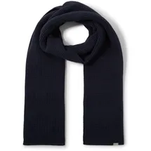 Tom Tailor Herren Schal aus Baumwolle, blau, Meliert, Gr. ONESIZE