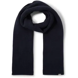Tom Tailor Herren Schal aus Baumwolle, blau, Meliert, Gr. ONESIZE