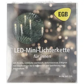EGB Mini-Lichterkette LED 3 m Warmweiß