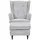 ed exciting design Hocker Oskar Polyester 63 x 43 x 42 cm Grau