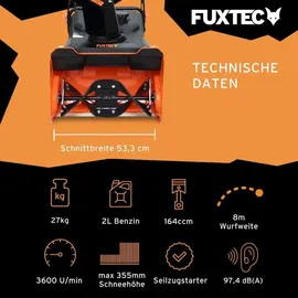FUXTEC Benzin Schneefräse FX-SF1165