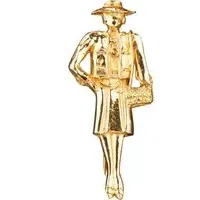 Chanel Halskette - Chanel Golden Coco Mademoiselle Brooch - Gr. unisize - in Mehrfarbig - für Damen