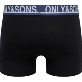 Only & Sons ONSTREY SOLID BOXER 5PACK Weiß / Limgoes / Rosin / Schwarz Navy / Indigo S 5er Pack