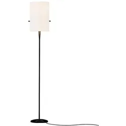 serien lighting Club Floor L Stehleuchte schwarz beschichtet, Schirm Chintz weiß