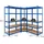 Proregal Eckregal Stahl 180x180x60cm Blau