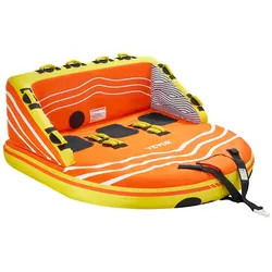 VEVOR Tube Set für Boote 1-3 Personen Towable Sofa Fun-Tube mit Schleppschlauch