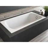 bad land Badewanne Rechteck 180x80 mit Styroporverkleidung, Ablauf Füße gratis | Komplettset 4in1 Original Acryl Wanne Siphon CLASSIC SLIM
